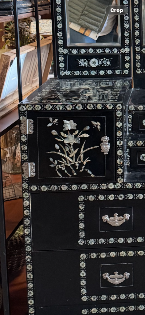 black laquer dresser French Dresser Black Lacquer