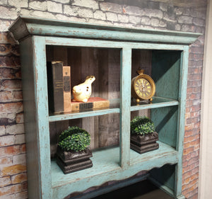 Paul Vintage Cottage Style Cabinet with Hutch