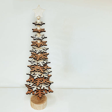 HD 20″ WOOD SNOWFLAKE TREE PDSL23-011