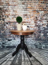 Leanne Round Oak Accent Table