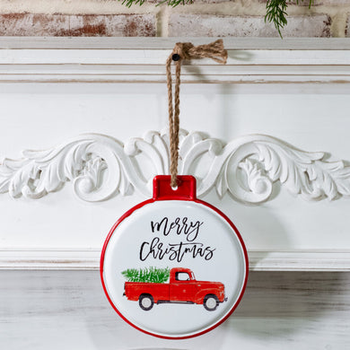 HD 7″ TRUCK TIN ORNAMENT HX2031004