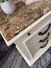 Lisa S/2 Oversized, Granite Top Nightstands