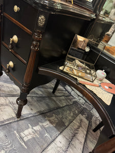 Lisa Antique Dressing Table/Vanity with Bench
