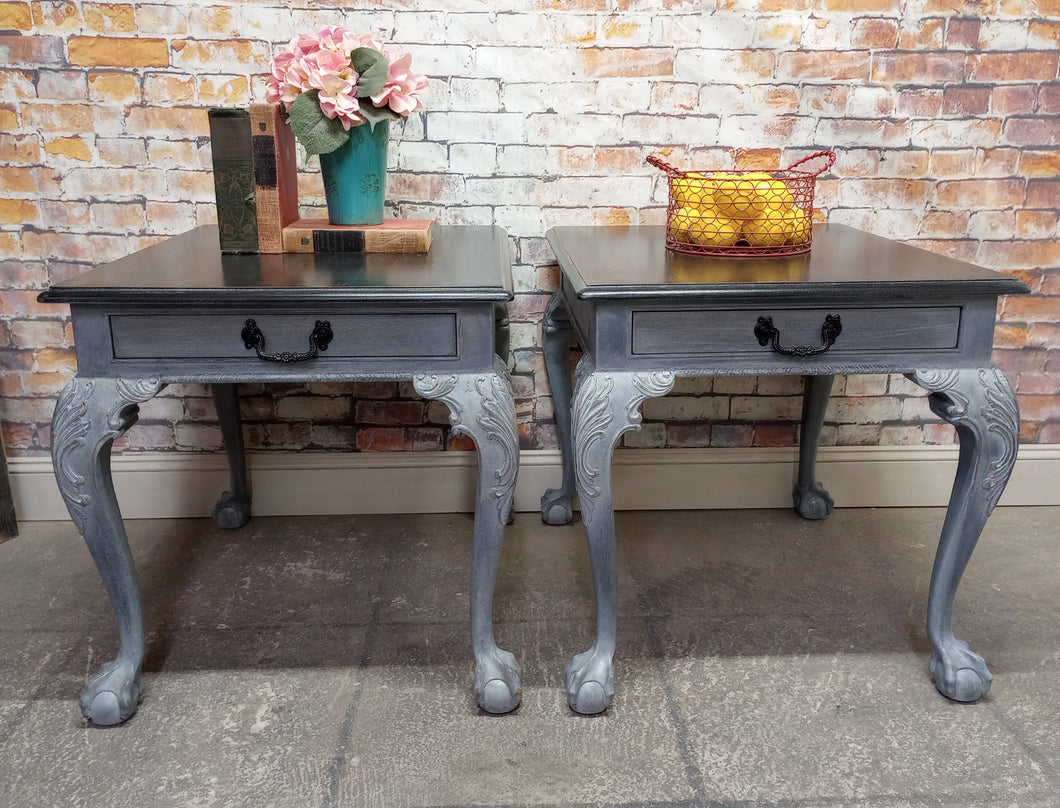 Paul Vintage Henredon Brand Chippendale End Tables