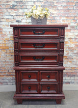 Paul Vintage Style Red Chest of Drawers