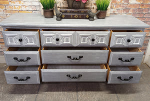 Paul Oak Triple Dresser