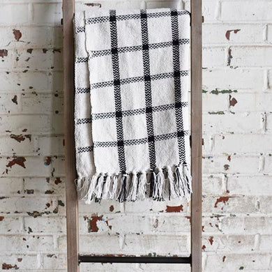 HD BLACK WHITE CROSS THROW PDINAB-19