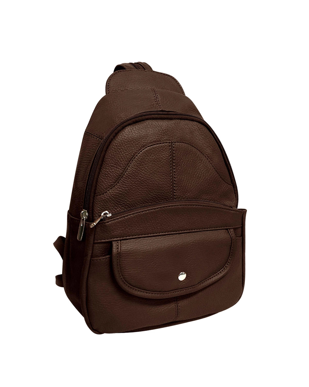 HD BROWN Leather Back Pack 3308 BRN
