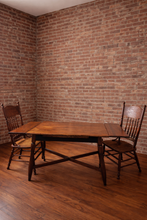 Lisa Vintage Solid Wood Table and Two Chairs