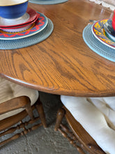 Lisa Amish Made Solid Oak table with 8 Chairs