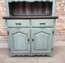 Paul Vintage Cottage Style Cabinet with Hutch