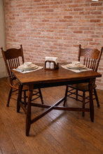 Lisa Vintage Solid Wood Table and Two Chairs