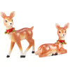 HD S/2 Retro Christmas Deer Figurine SET  118688