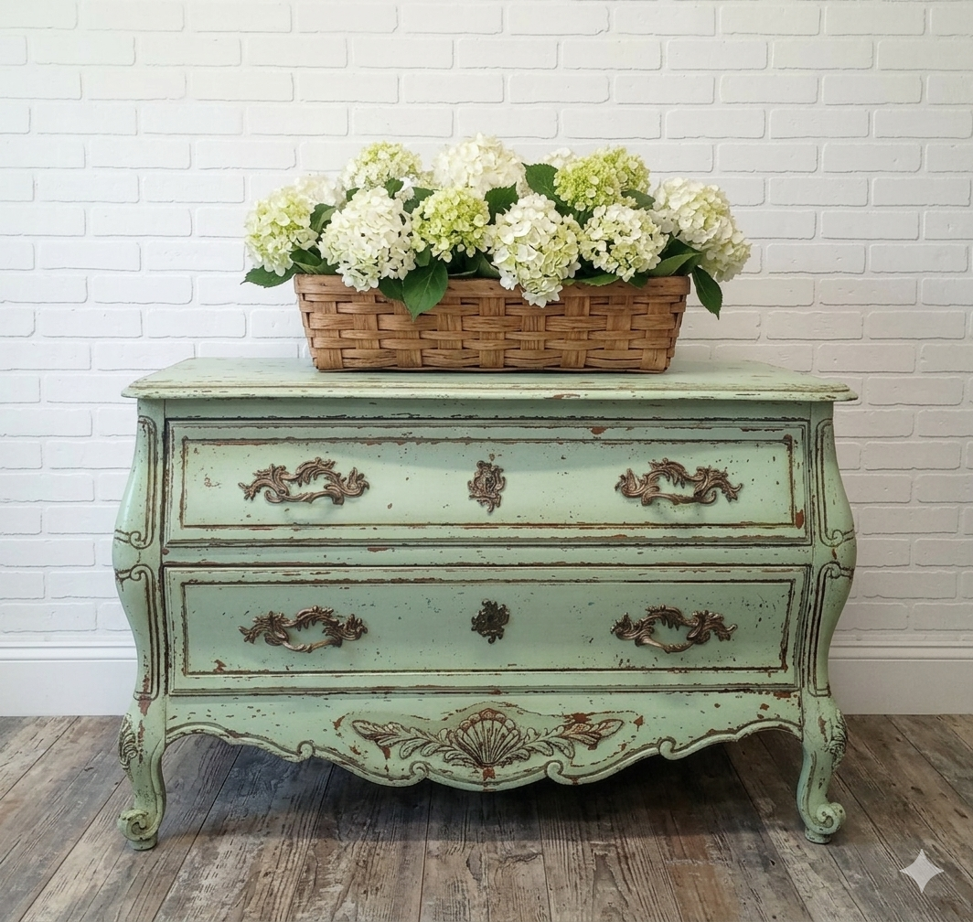 Paul Vintage French Provincial Bombay style Low Boy Chest – Walnut Street Marketplace