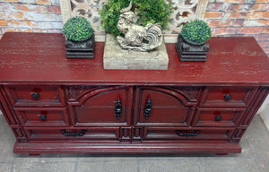 Paul Red Vintage Style Dresser