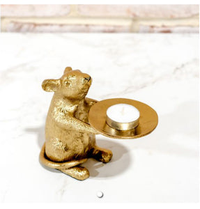 HD 5.5” Gold Mouse Pillar Holder