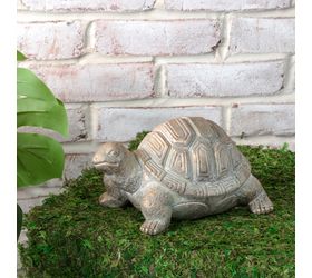 HD  9" GOLD WASH GARDEN TURTLE. PDCLC15