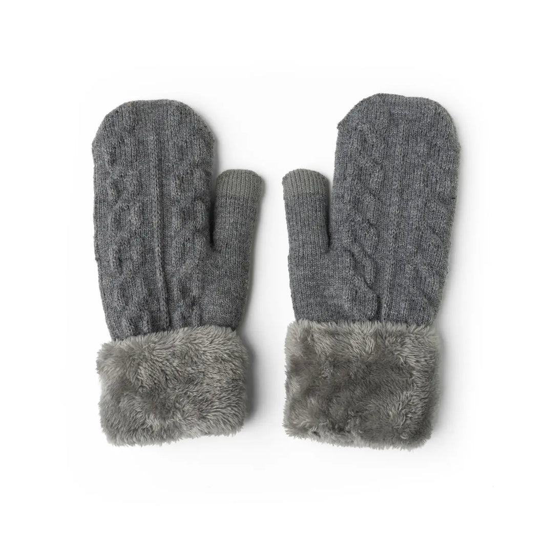 HD GRAY MITTENS. BKMIT-GRY