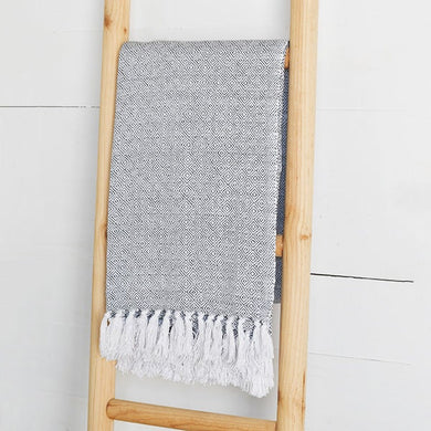 HD GREY/WHT DIAMOND THROW PDAR-24