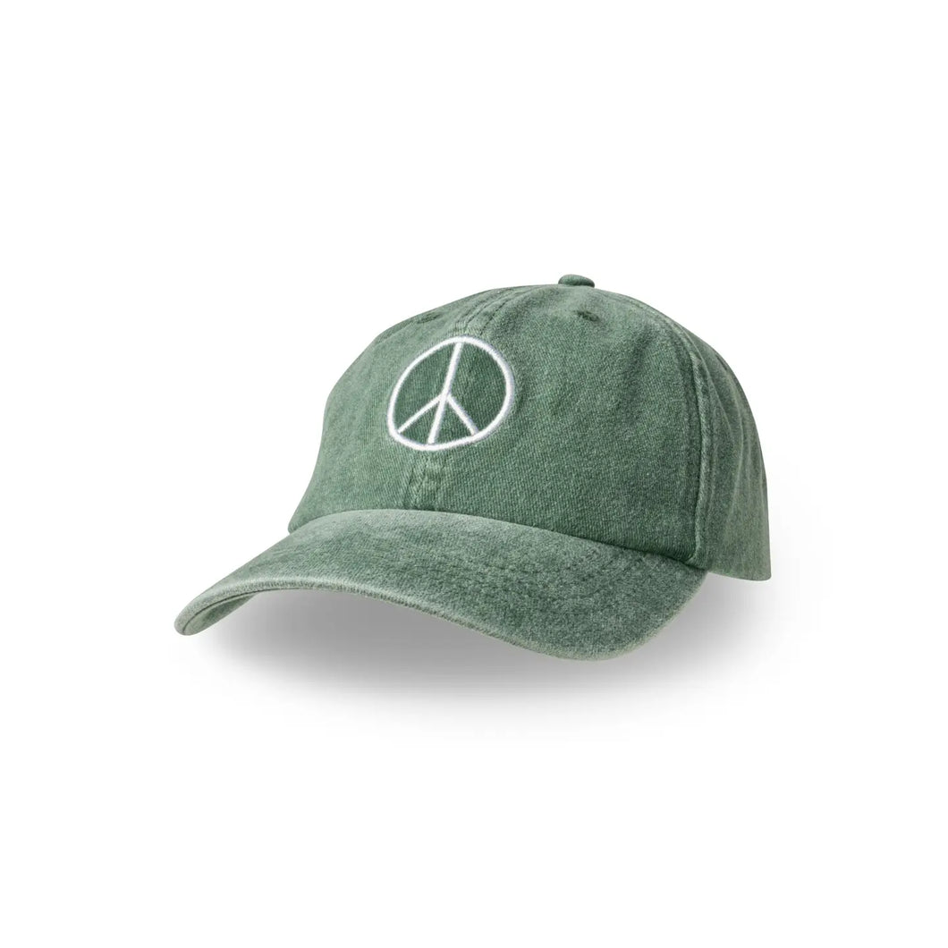 HD PACIFIC CLASSIC BRIM HAT GREEN PEACE SIGN PBDH-PS