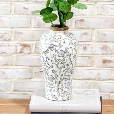 HD 12″ HEIRLOOM PLUM VASE PDEX019