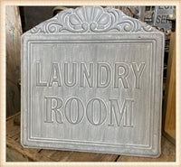 HD STAMPED LAUNDRY ROOM SIGN  ETWLSN49