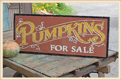 HD ORANGE PUMPKIN GLOSS SIGN  Item: 18BO321