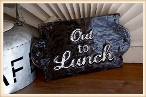 OUT TO LUNCH SIGN Item: 19BOWL226