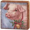 HD Festive Pig Block Sign.118358