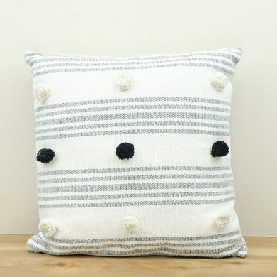 HD 20″ STRIPE POM POM PILLOW PDINAB-56
