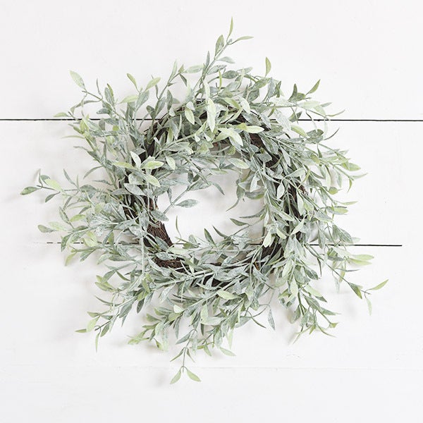 HD 13″ WHISPY DUSTED WREATH PDCH083