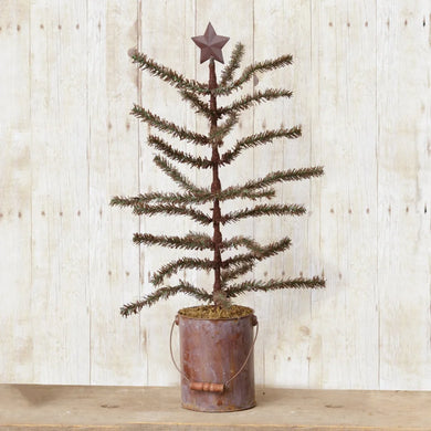 HD Antique Tree In Rusty Paint Can 7F5514