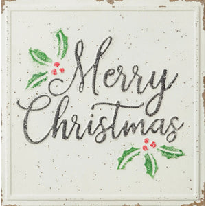 Embossed Sign - Merry Christmas 7T2029