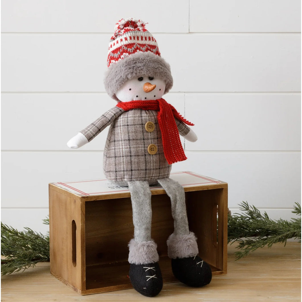 HD Snow Buddies - Snowman Sitter With Knit Hat 7D5297