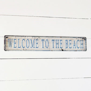 HD BEACH WELCOME SIGN