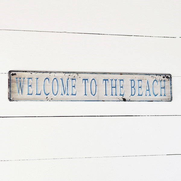 HD BEACH WELCOME SIGN