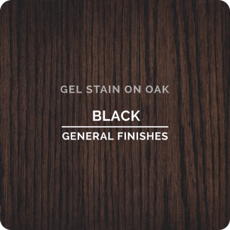 General Finishes Black Gel Stain, 1/2 Pint