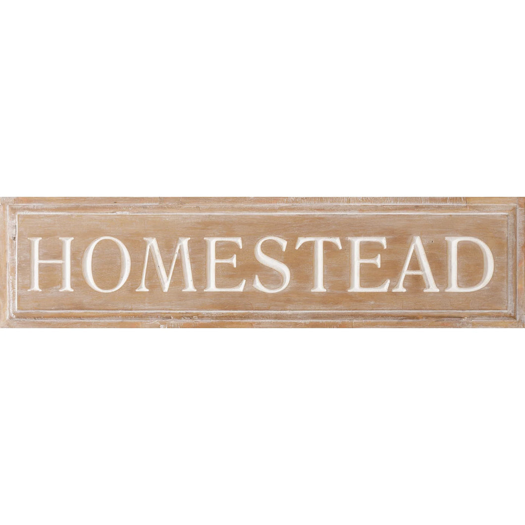 Carved Sign - Homestead : 8W3377