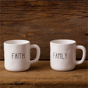 "Ceramic Mugs - Faith, Family" Item #: 8PT1162