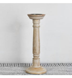 14.5" WOOD CANDLE STAND PDNE730