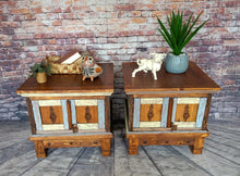 Leanne Solid Rustic Multi Color End Tables