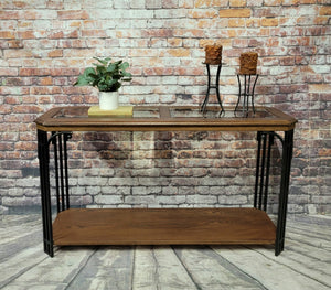 Leanne Oak Sofa Table
