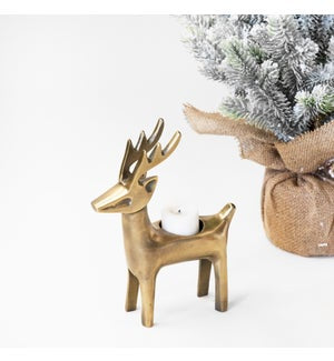 HD REINDEER TEA LIGHT HOLDER PDME14450