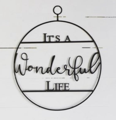 HD WONDERFUL LIFE TIN SIGN HX2014016