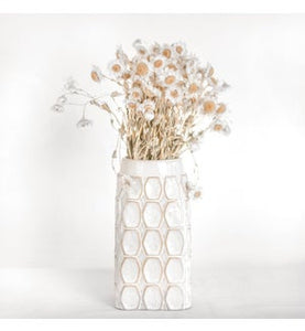 White Artisan Dot Vase PDHP-054