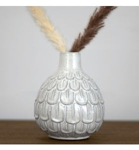 6.1” White Scallop Vase PDGY-084