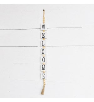 HD WELCOME HANGER WITH BEADS  HX14342