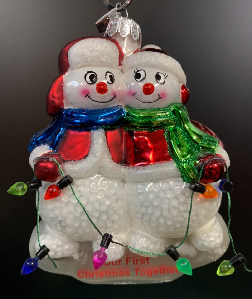 Bronner's Our First Christmas Snow Couple Ornament