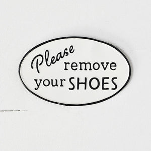 Remove Shoes Sign HX351196