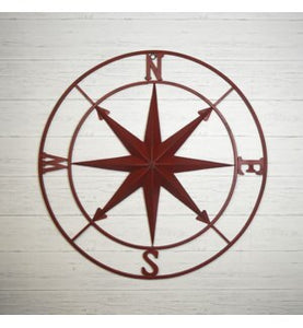 40” Large Red Compass